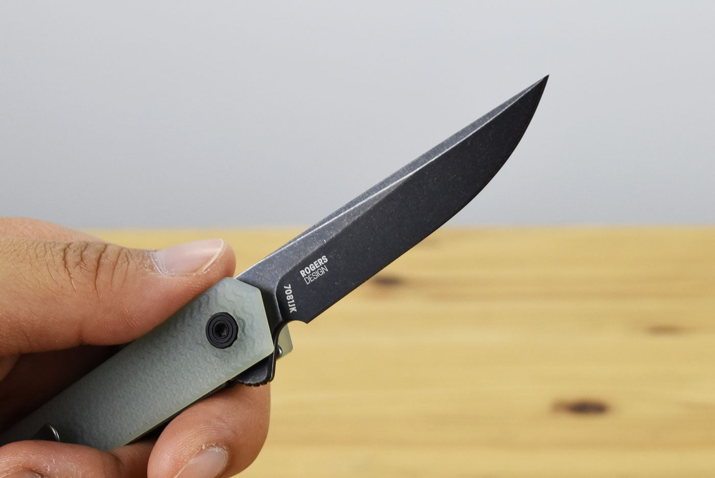 CRKT 7081JK CEO Microflipper Folding Knife (Natural G10 Handle)
