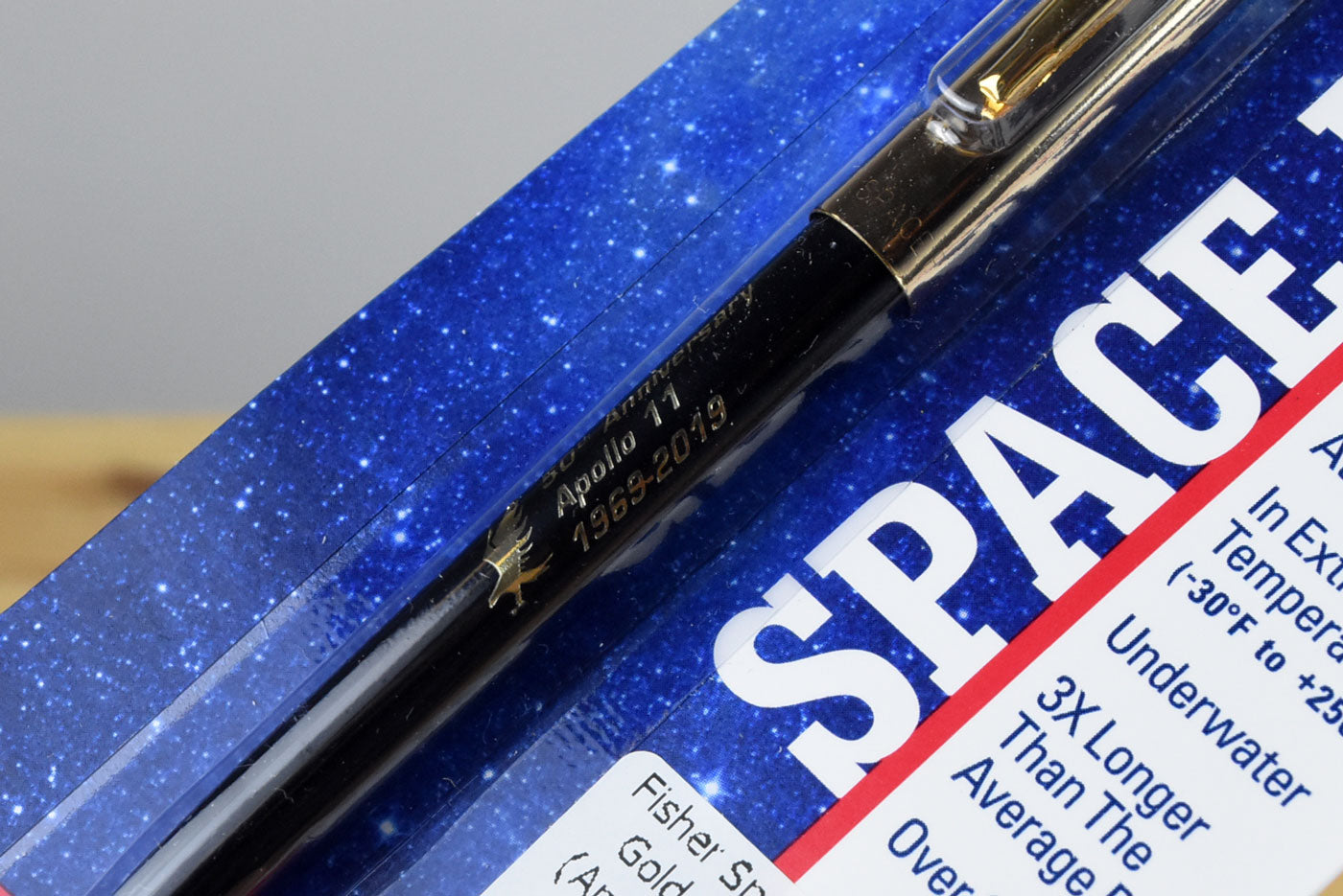 Fisher Apollo Black & Gold Cap-O-Matic Space Pen (Apollo 11 50th Anniversary)