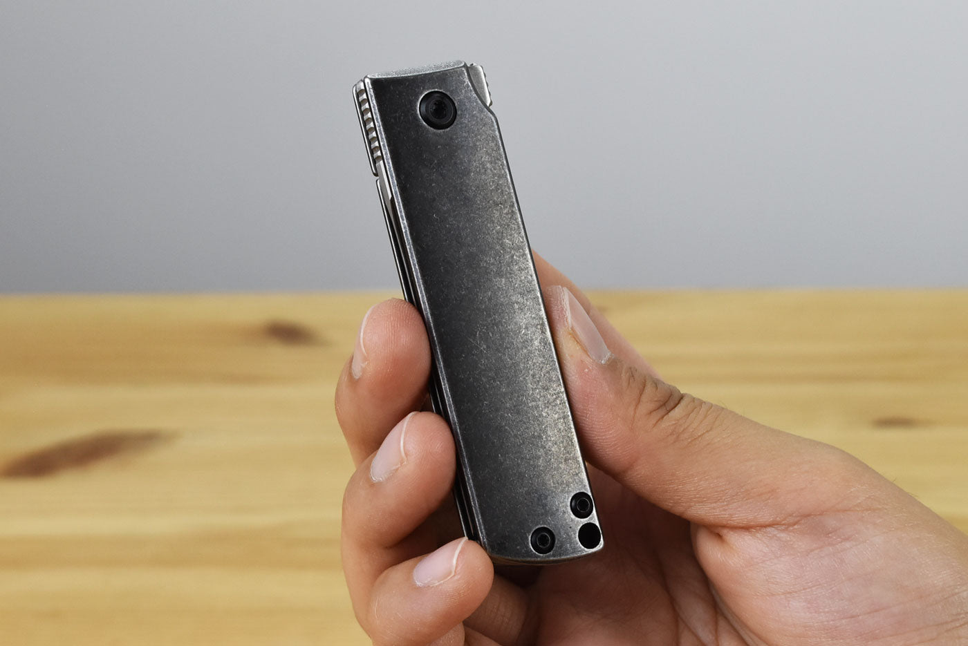CRKT 5915 MinimalX Folding Knife (Gray Stainless Handle)