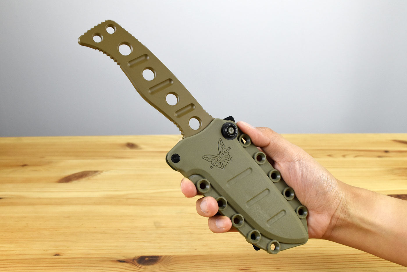 Benchmade 375FE-02 Fixed Adamas (Flat Earth MagnaCut)