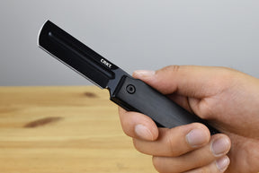 CRKT 5915K MinimalX Black Chrome Folding Knife (Black Stainless Handle)