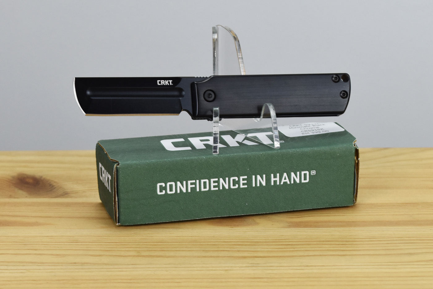 CRKT 5915K MinimalX Black Chrome Folding Knife (Black Stainless Handle)