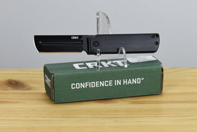 CRKT 5915K MinimalX Black Chrome Folding Knife (Black Stainless Handle)