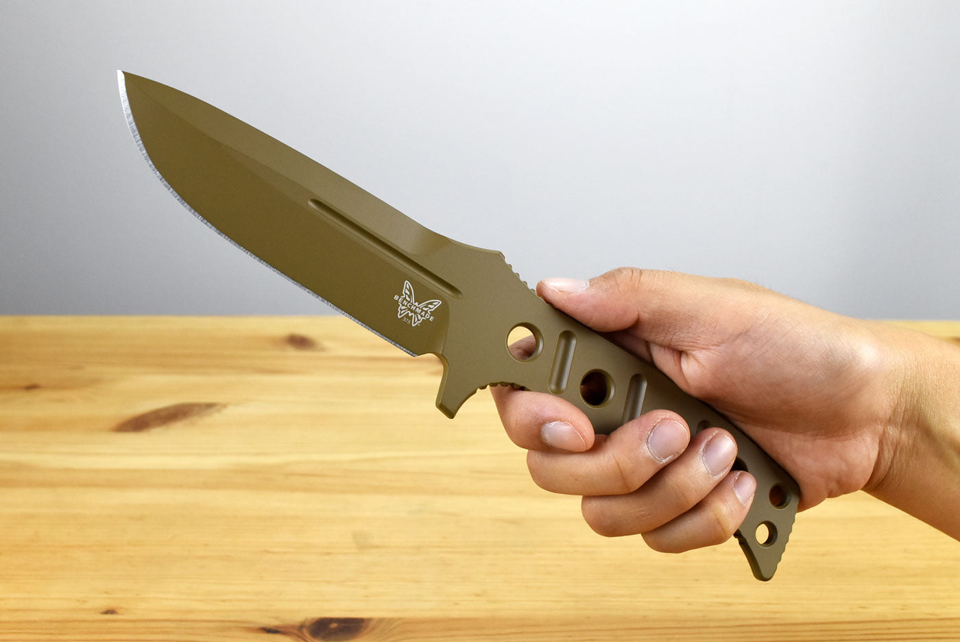 Benchmade 375FE-02 Fixed Adamas (Flat Earth MagnaCut)
