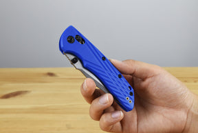 Hogue Deka MagnaCut Folding Knife (Blue Polymer Handle)