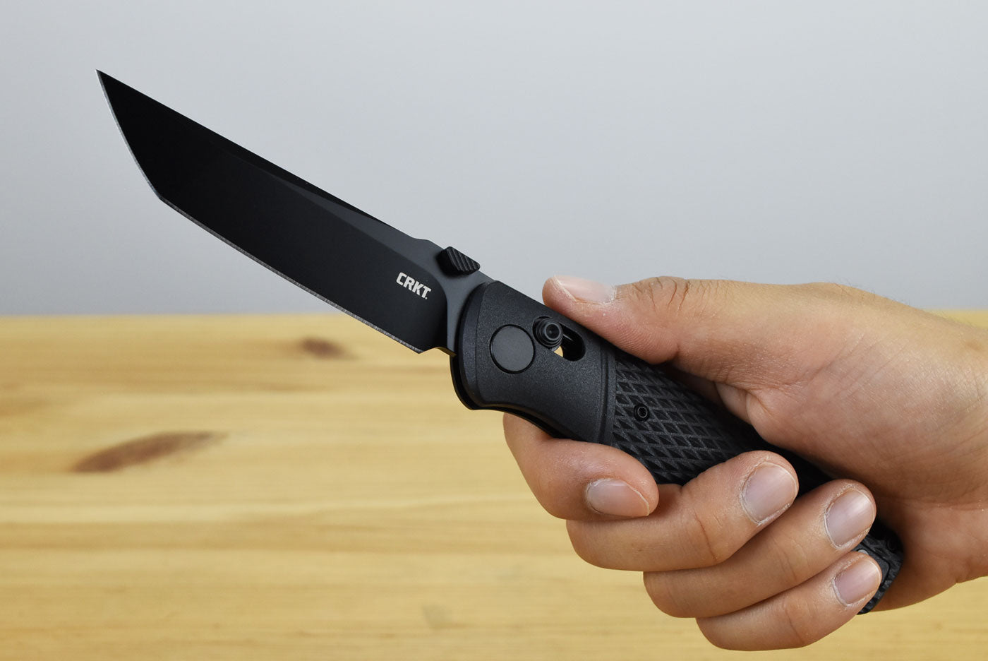 CRKT K431KKP Counterpart Blackout Folding Knife (Black GRN Handle)