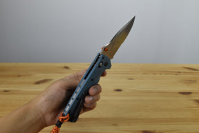 Benchmade 18060S Water Adira Folding Knife (Depth Blue Grivory Handle) (Serrated)