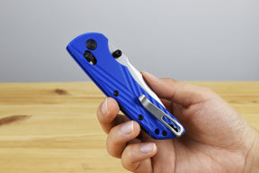 Hogue Deka MagnaCut Folding Knife (Blue Polymer Handle)
