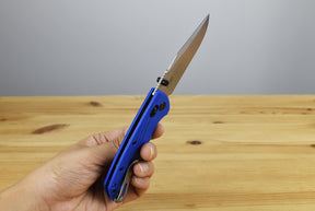Hogue Deka MagnaCut Folding Knife (Blue Polymer Handle)