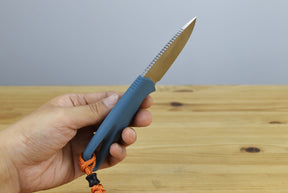 Benchmade 18050 Water Intersect Pocket Fixed Blade (Depth Blue Santoprene Handle)