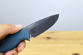 Benchmade 18050 Water Intersect Pocket Fixed Blade (Depth Blue Santoprene Handle)