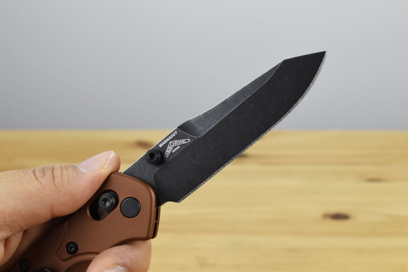 Benchmade 945BK-03 Mini Osborne Folding Knife (Burnt Copper Aluminum Handle)
