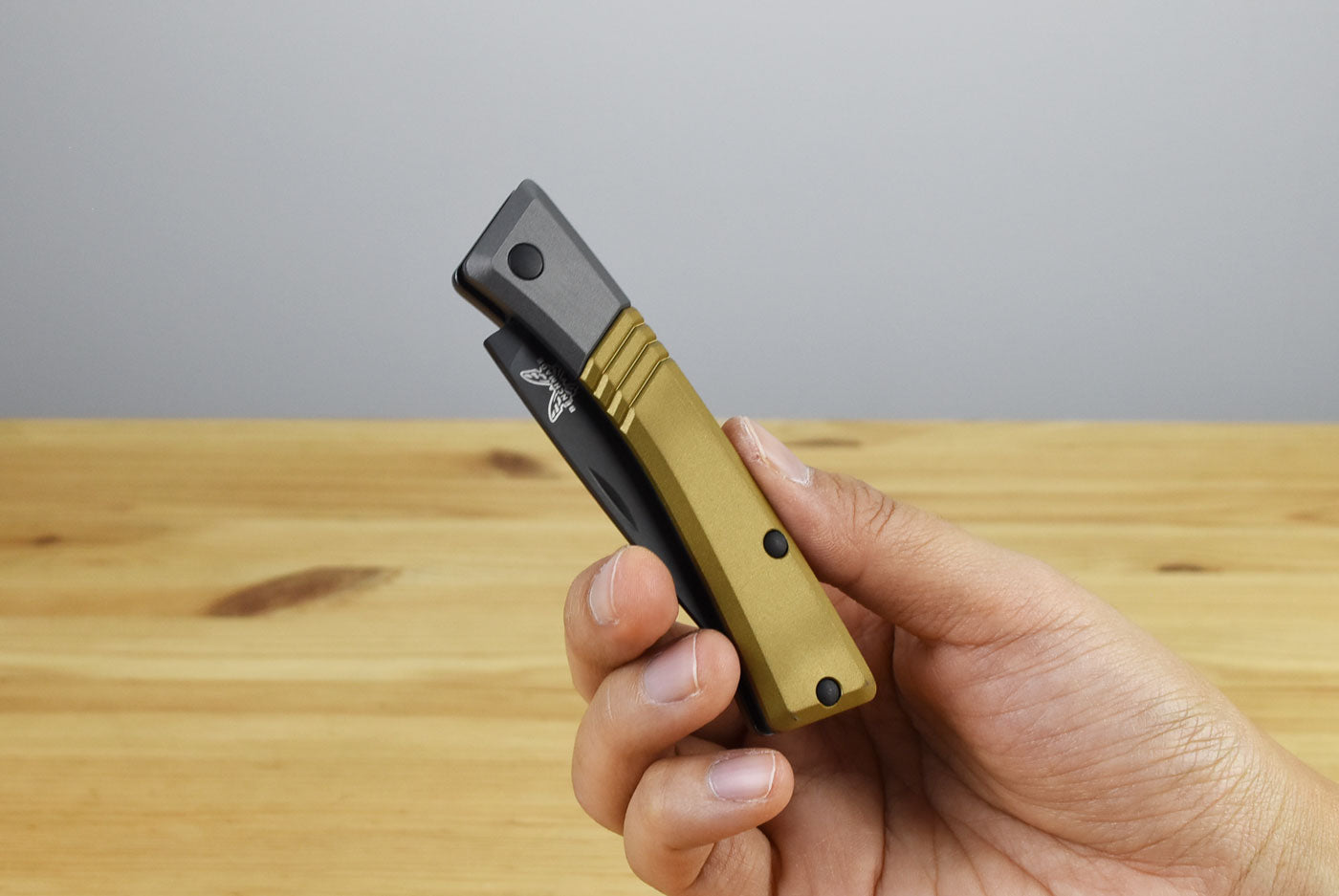 Benchmade 315BK-01 Successor Folding Knife (Burnt Brass Aluminum Handle)