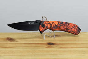 Tac Force 764 Assisted EDC Folding Knife (Red Camo Handle)
