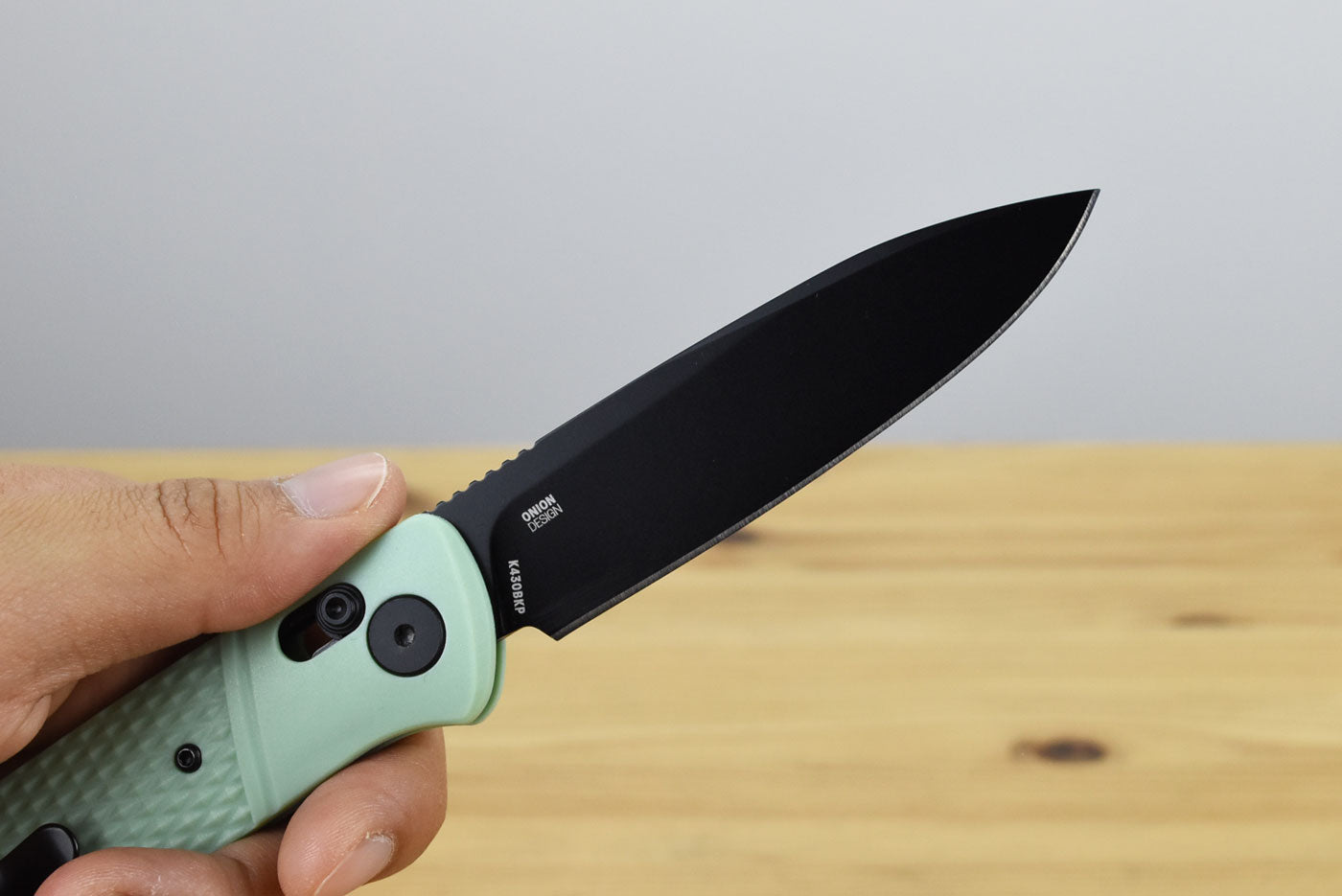 CRKT K430BKP Counterpart Aqua Folding Knife (Aqua GRN Handle)