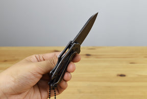 Smith & Wesson SW1207128 Keychain Framelock Black SW Folding Blade