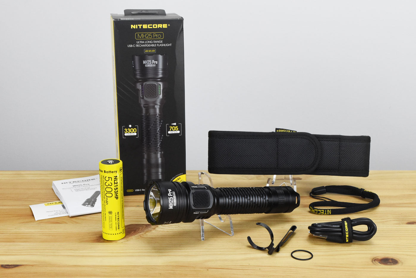 Nitecore MH25 Pro Rechargeable Flashlight  (3300 Lumens)