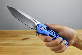 Buck 812 Trace Folder (Blue Aluminum)