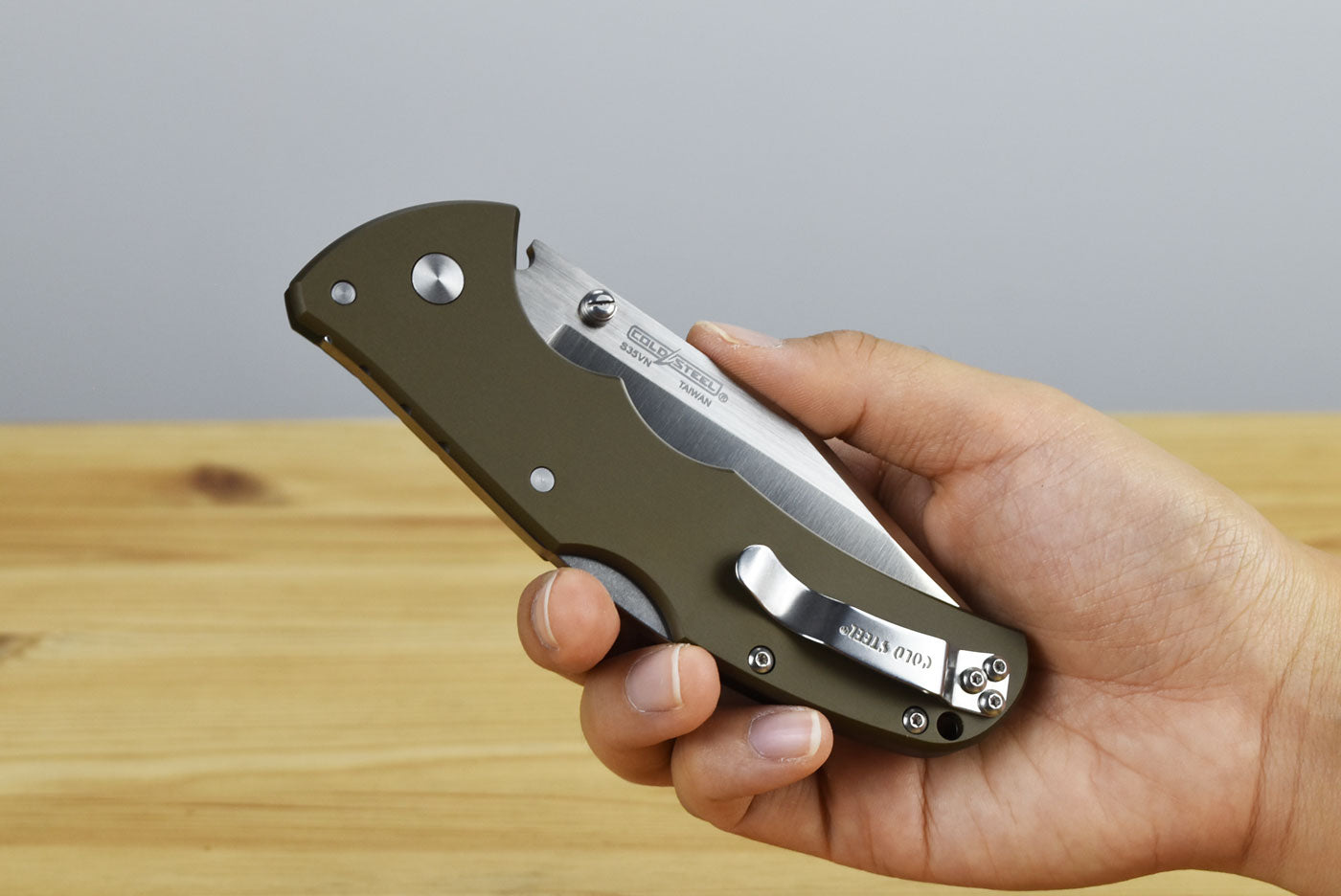 Cold Steel Code 4 Clip Point Folding Blade (S35VN Plain)