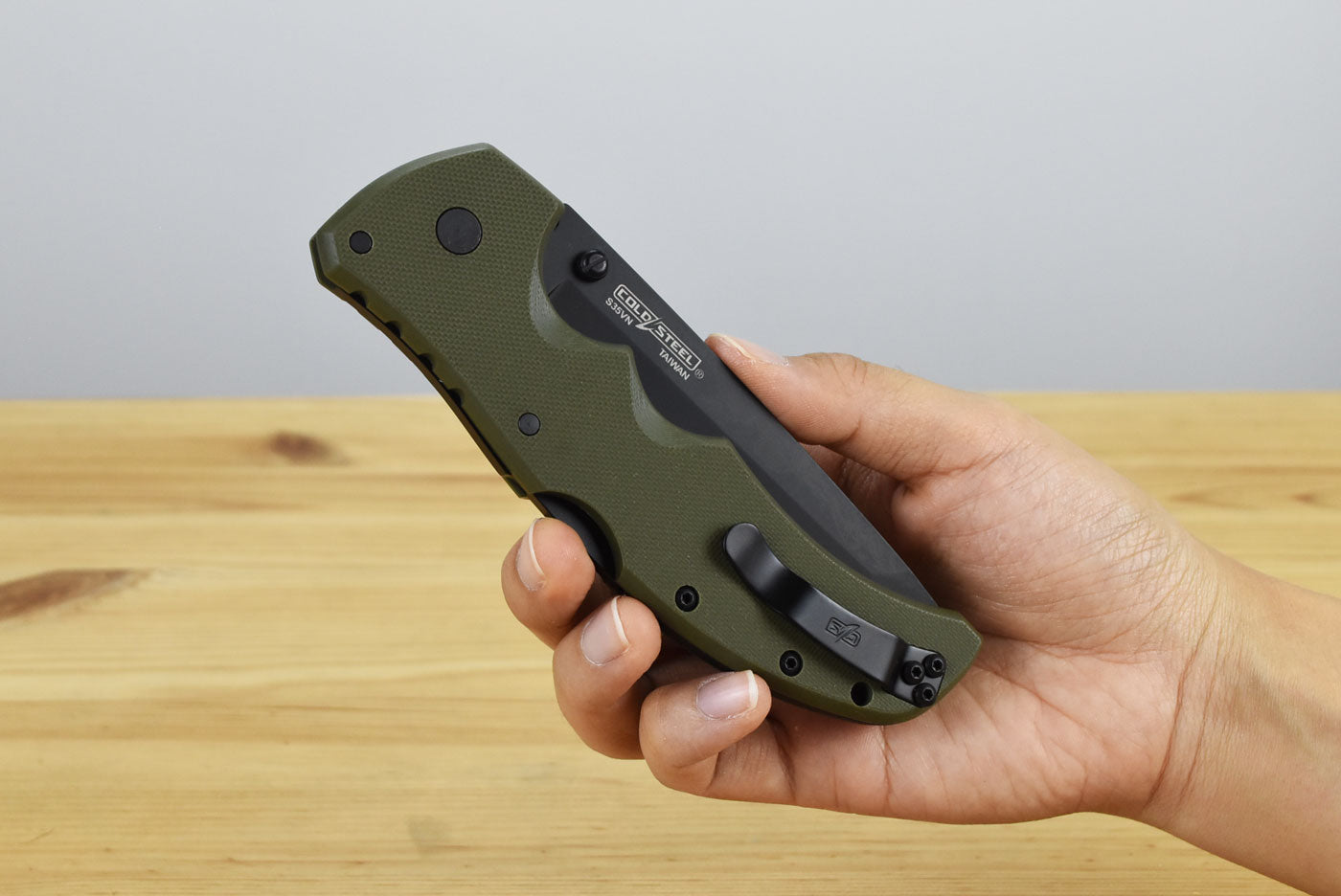Cold Steel Recon 1 Tanto Folding Blade (OD Green G10 Handle)
