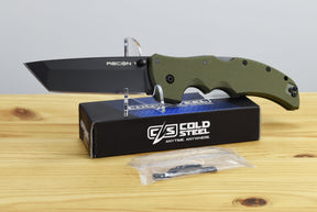 Cold Steel Recon 1 Tanto Folding Blade (OD Green G10 Handle)