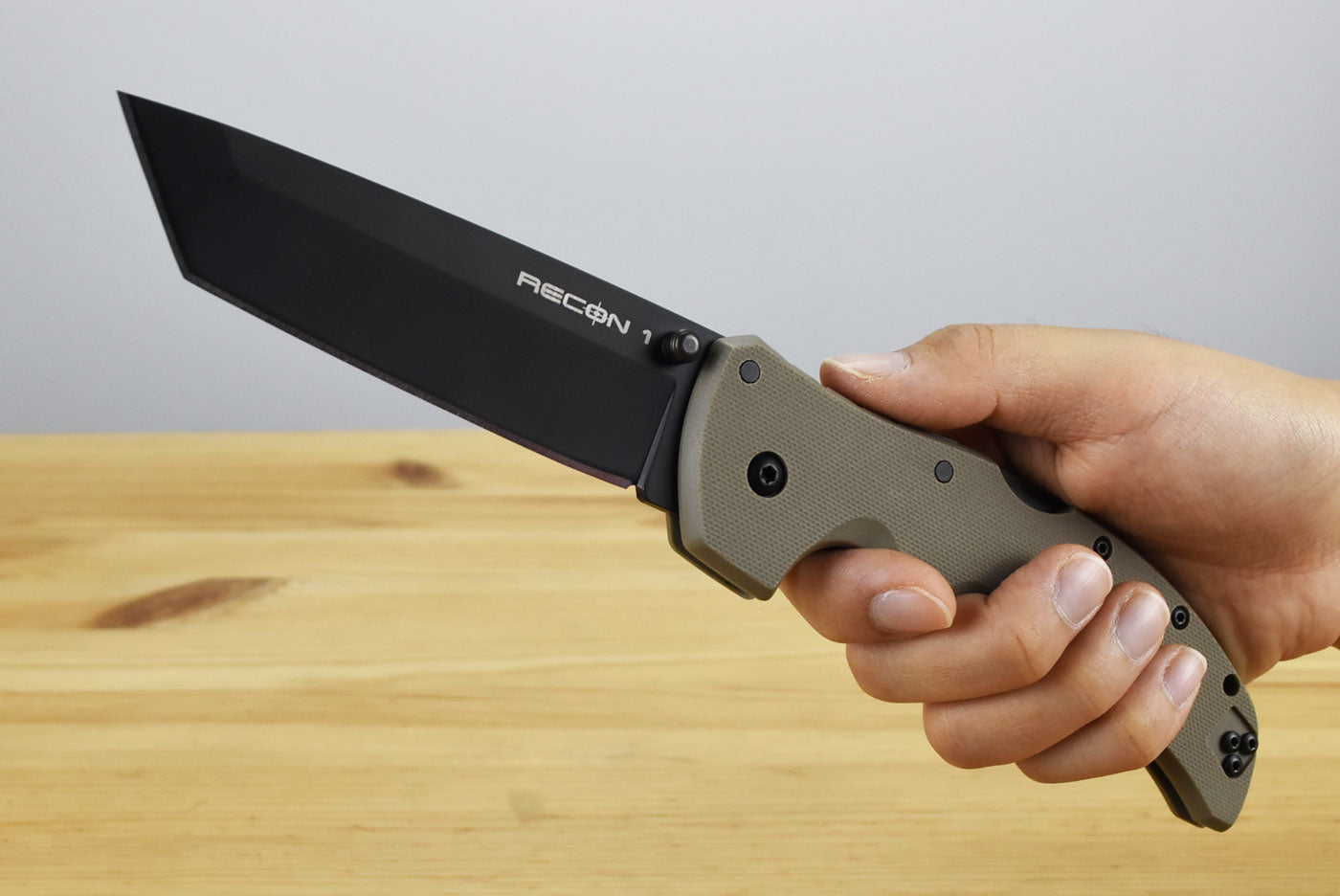 Cold Steel Recon 1 Tanto Folding Blade (FDE G10 Handle)