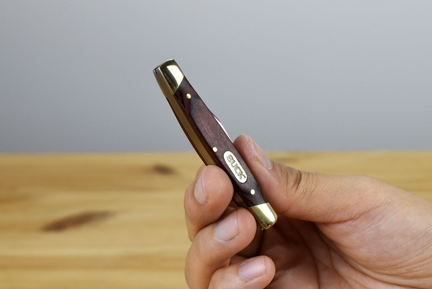 Buck 375 Deuce Folder (Woodgrain Handle)