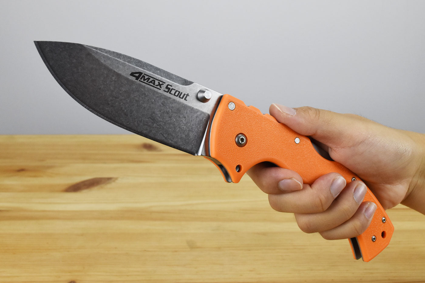 Cold Steel 4-Max Scout Orange Folding Blade (AUS10A)