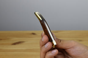 Buck 385 Toothpick Folder (Burlwood Handle)