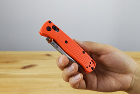 Benchmade 533 Mini Bugout Folding Knife (Orange Grivory Handle)