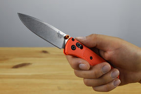 Benchmade 533 Mini Bugout Folding Knife (Orange Grivory Handle)