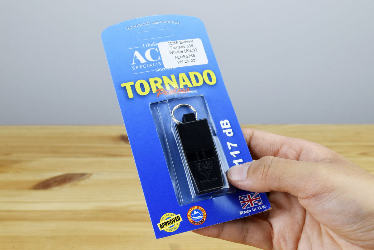 ACME Slimline Tornado 636 Whistle (Black)