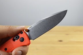 Benchmade 533 Mini Bugout Folding Knife (Orange Grivory Handle)