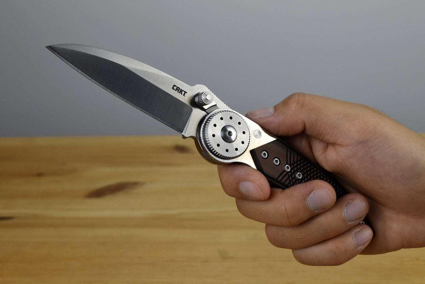 CRKT 4200 Walker Blade Lock (Satin/Brown G10 Handle)