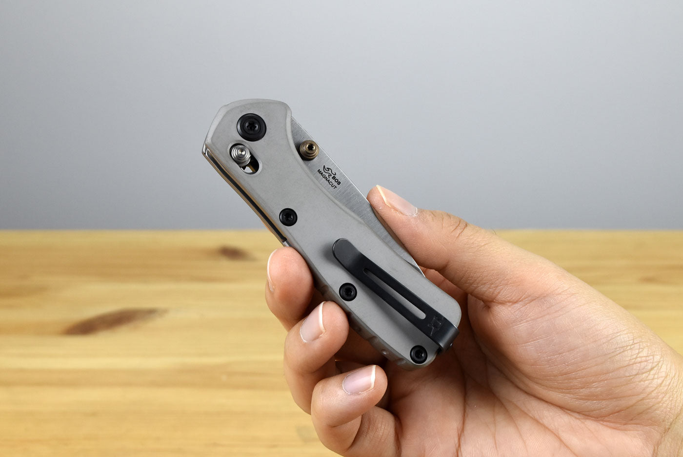 Buck 790 Mini Range Elite Folder (Gray Aluminum Handle)