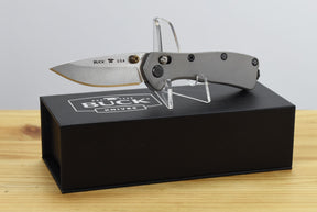 Buck 790 Mini Range Elite Folder (Gray Aluminum Handle)