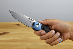 LionSteel Twain (Blue Titanium Handle)