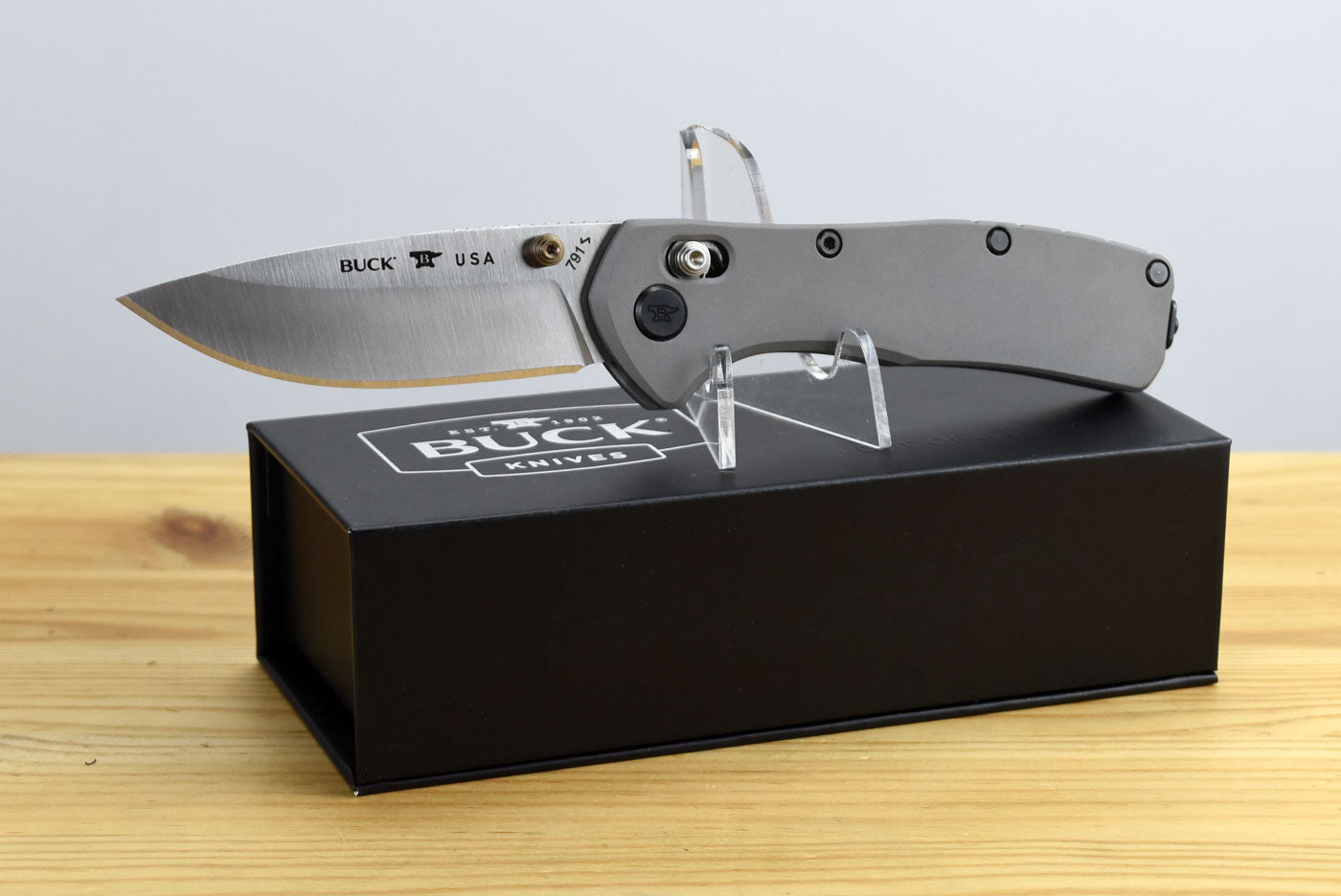 Buck 791 Range Elite Folder (Gray Aluminum Handle)