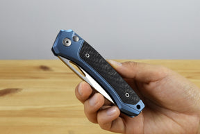 LionSteel Twain (Blue Titanium Handle)