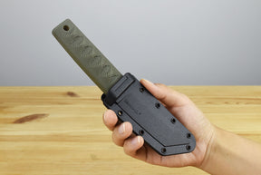 Cold Steel Kyoto I Tanto Black Fixed Blade (OD Green Handle)