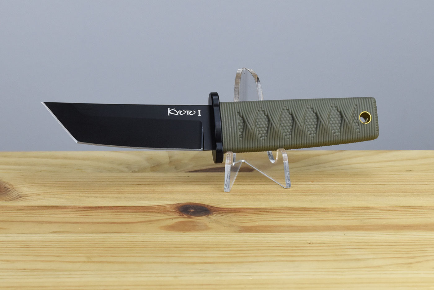 Cold Steel Kyoto I Tanto Black Fixed Blade (OD Green Handle)
