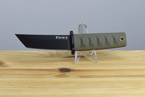 Cold Steel Kyoto I Tanto Black Fixed Blade (OD Green Handle)