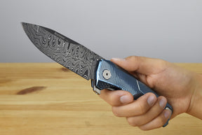 LionSteel ROK (Blue Titanium Handle)