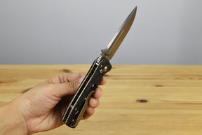 Benchmade 273-03 Mini Adamas Folding Knife (Marbled Carbon Fiber Handle)