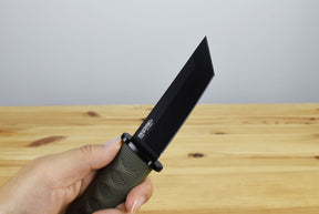 Cold Steel Kyoto I Tanto Black Fixed Blade (OD Green Handle)