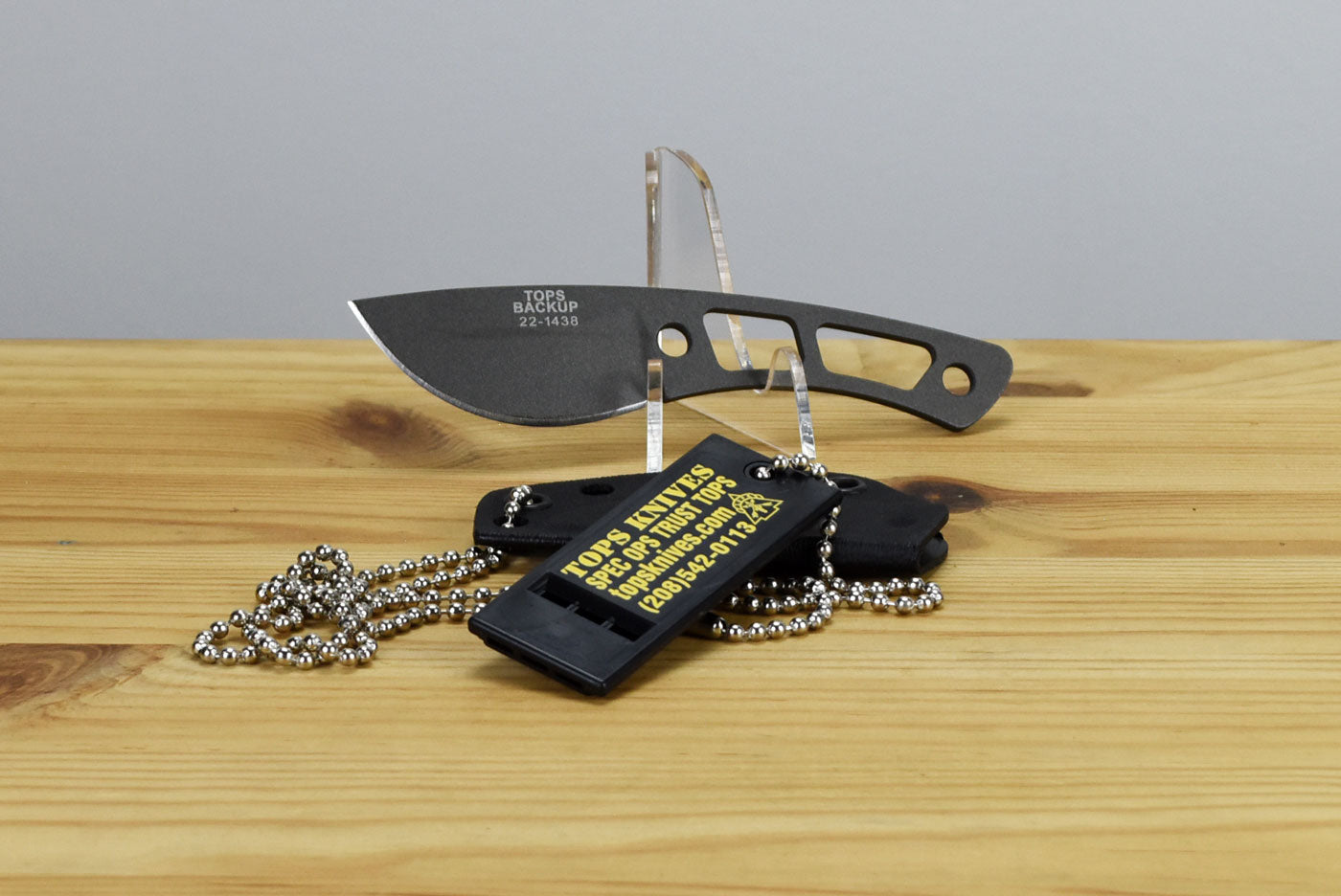 TOPS Backup Knife Tungsten