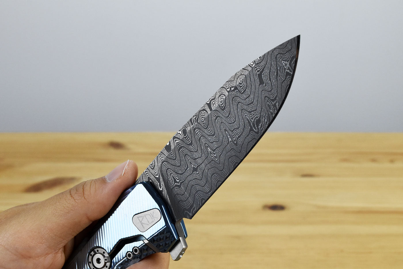 LionSteel ROK (Blue Titanium Handle)