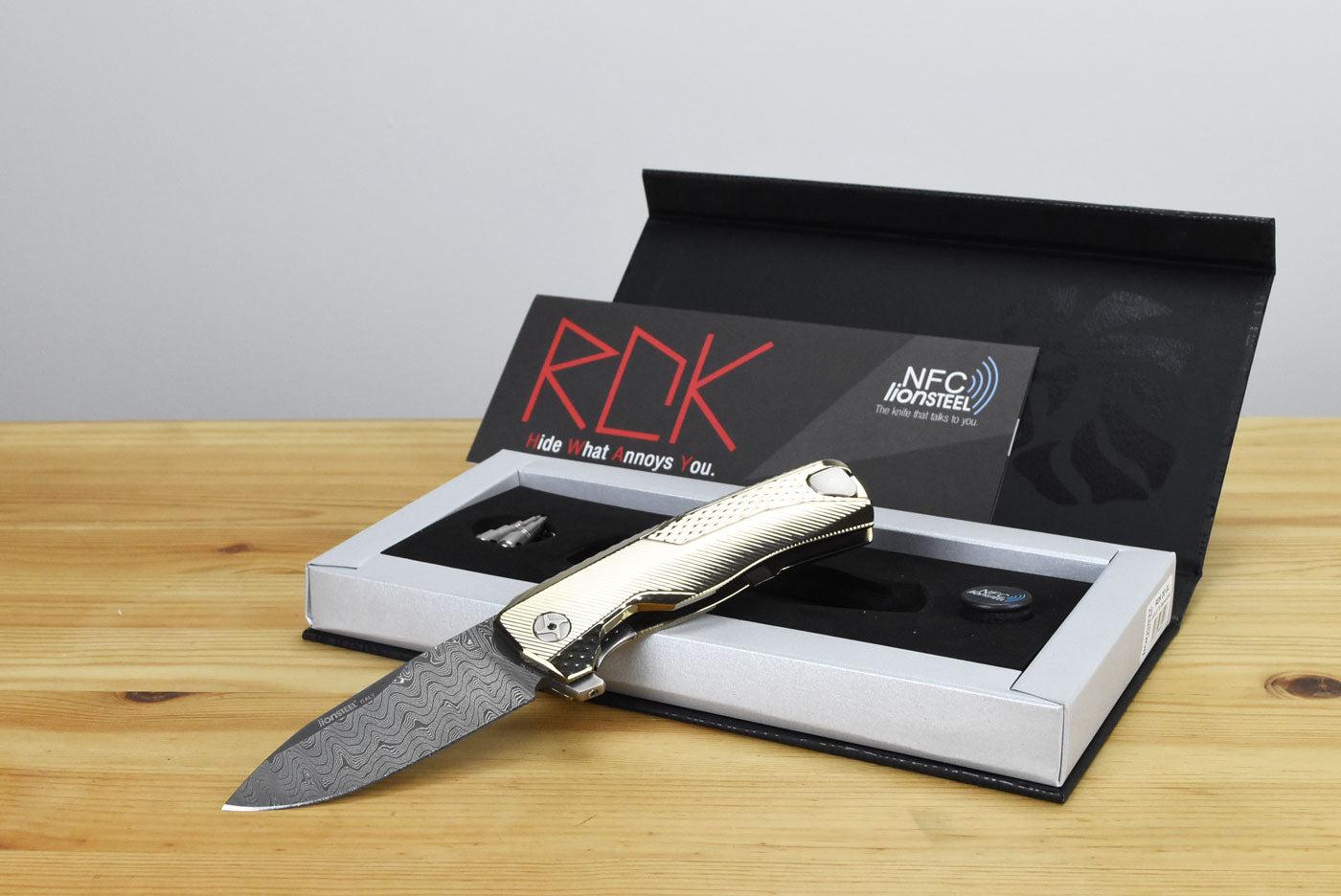 LionSteel ROK (Gold Titanium Handle)