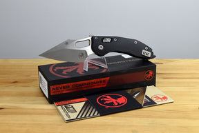 Microtech Stitch RAM-LOK™ S/E Folding Knife (Black G10 Handle)