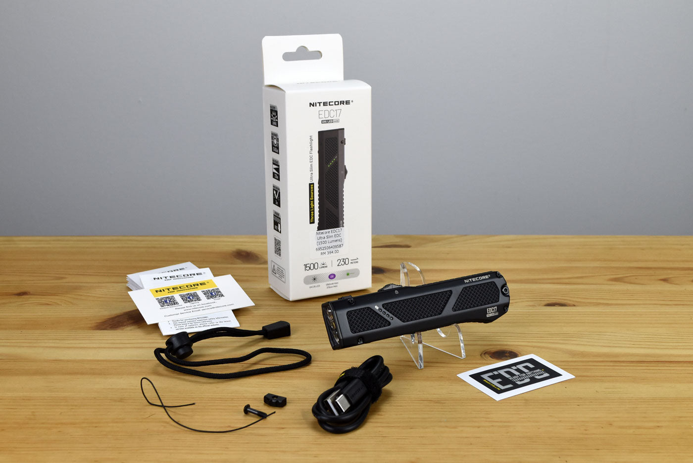 Nitecore EDC17 Ultra Slim EDC Rechargeable Flashlight (1500 Lumens)